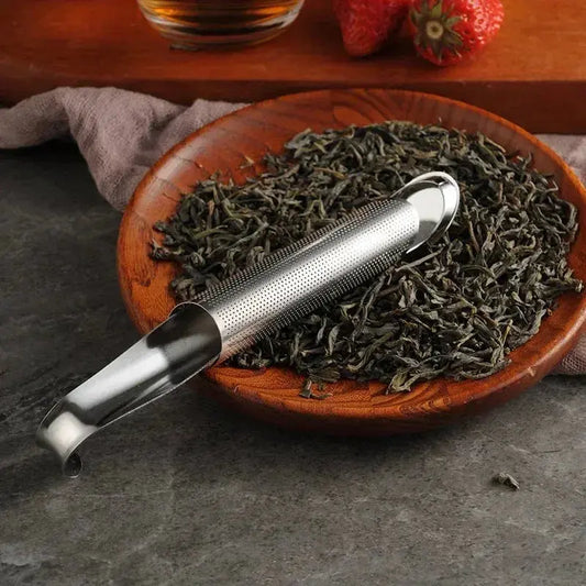 Stainless Steel Tea Infuser | Pipe Design Strainer - Kailani Coffee & Tea Co.