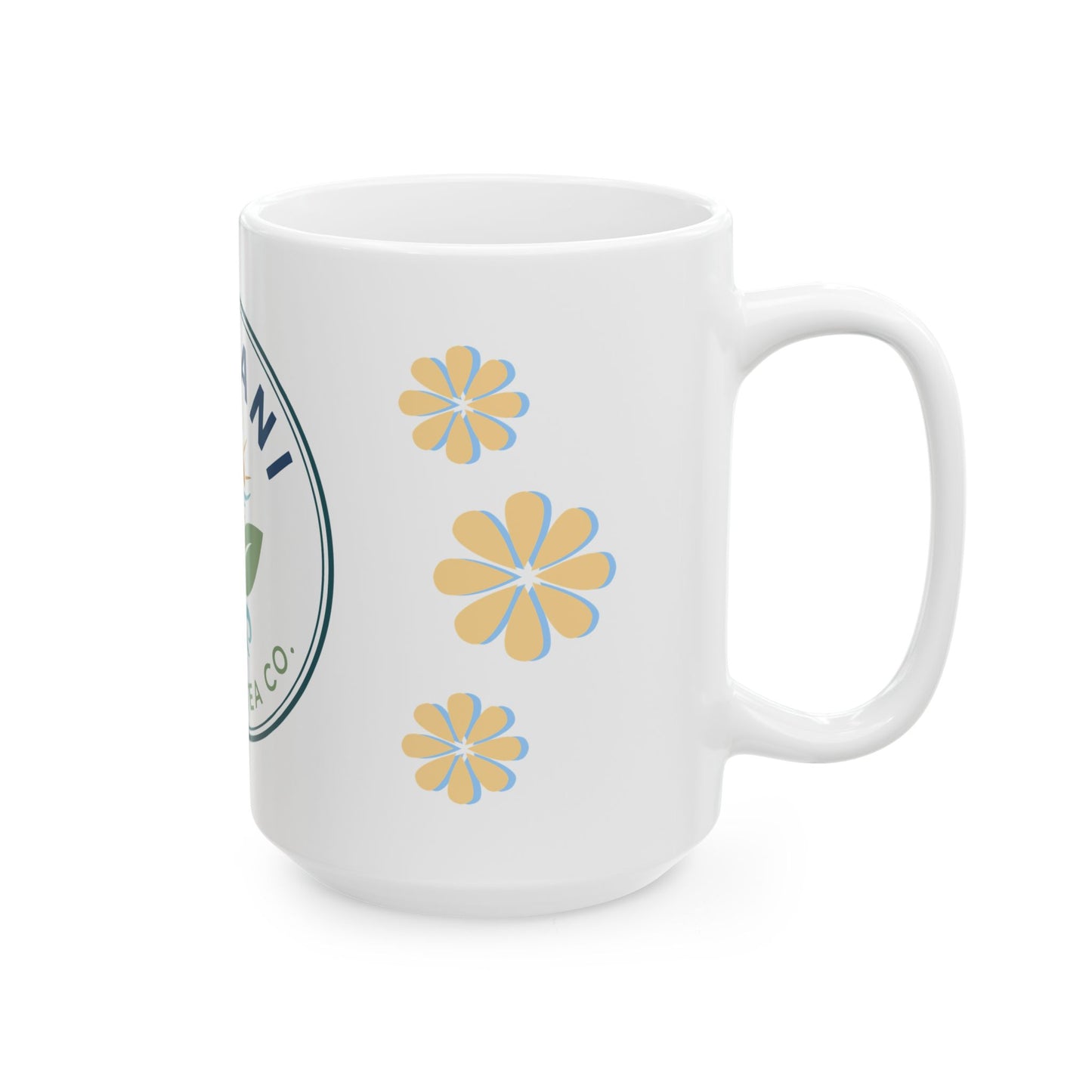 Floral Ceramic Coffee Mug - Kailani Coffee & Tea Co.