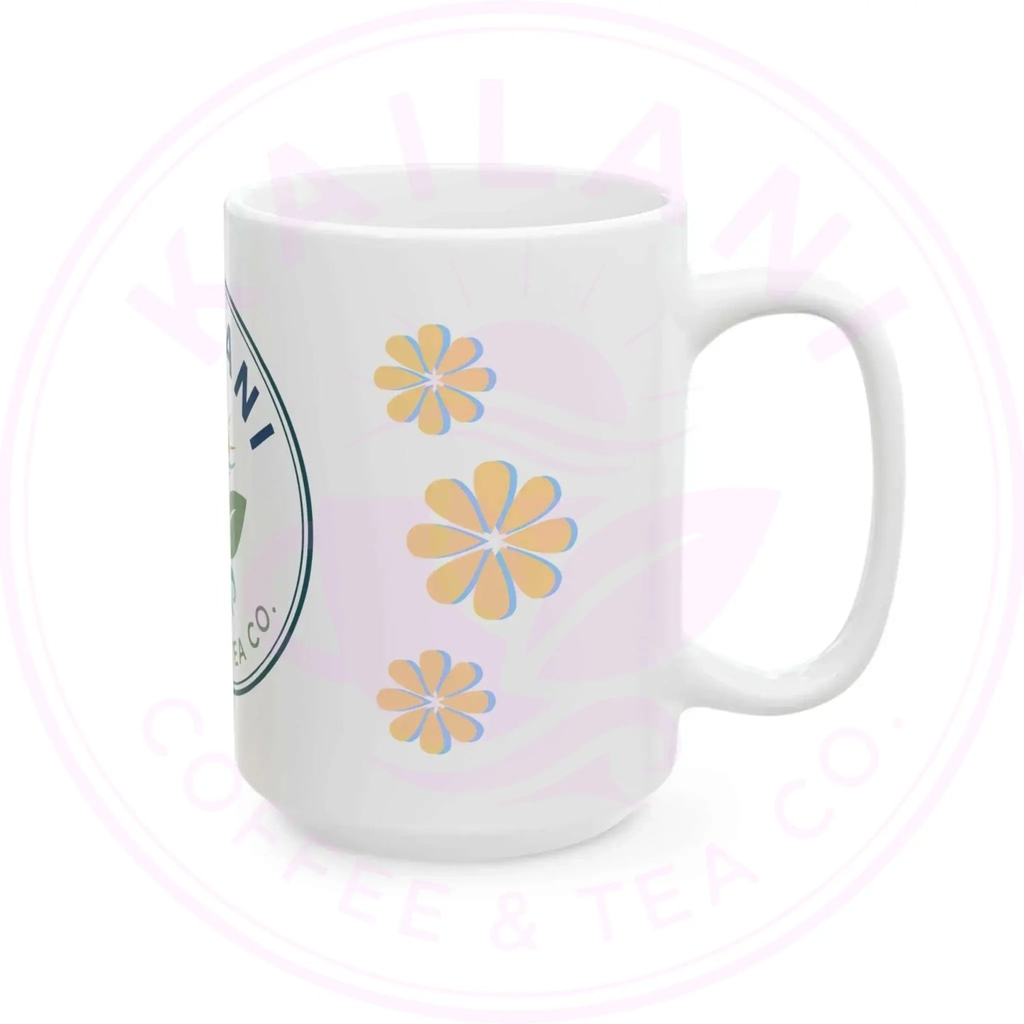 Floral Ceramic Mug - Kailani Coffee & Tea Co. - Kailani Coffee & Tea Co.