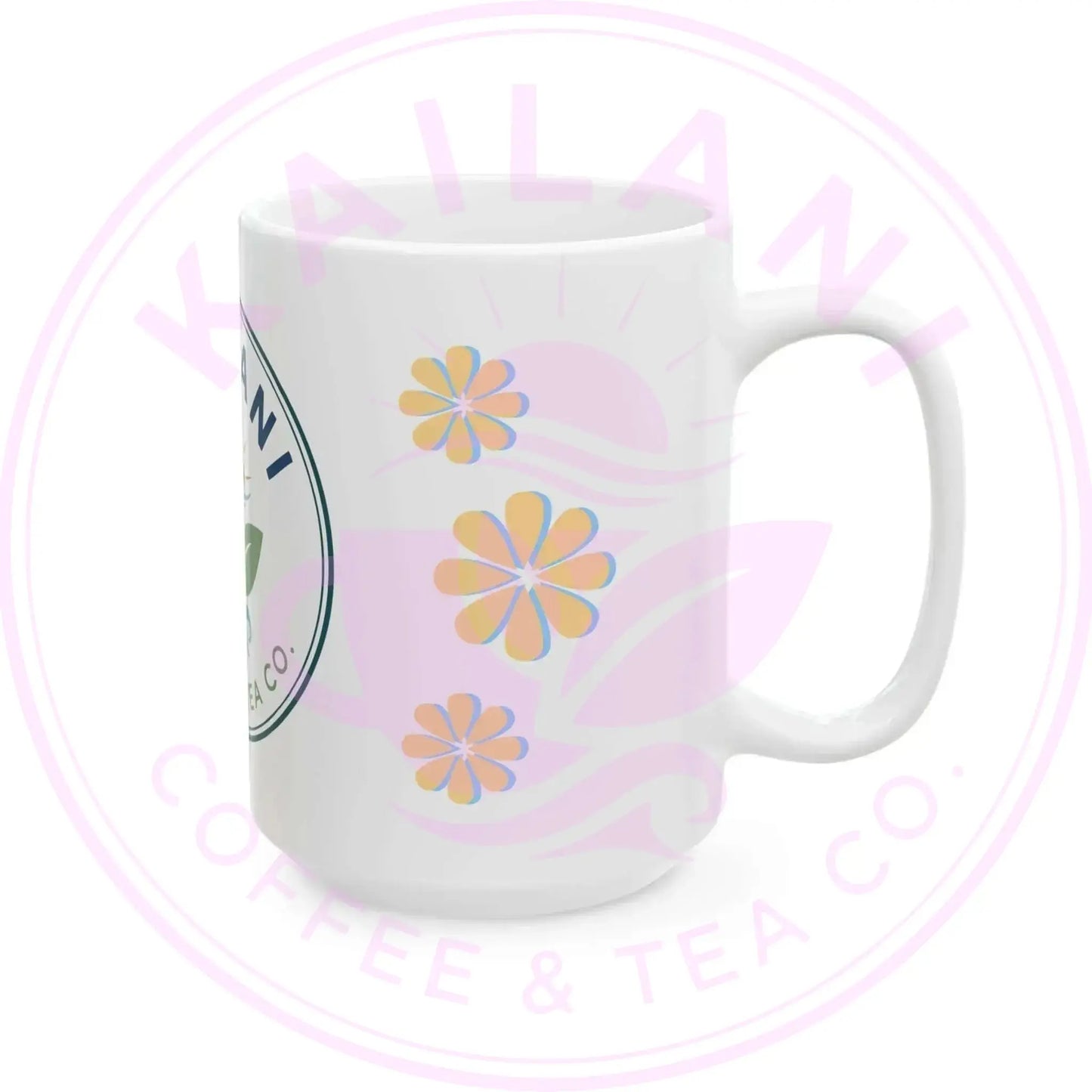 Floral Ceramic Mug - Kailani Coffee & Tea Co. - Kailani Coffee & Tea Co.