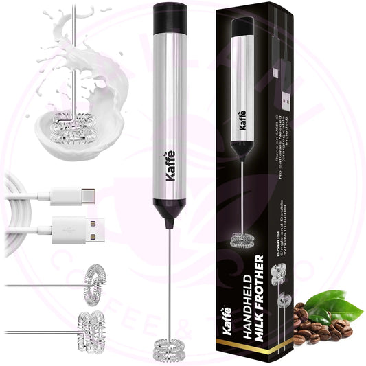 USB Rechargeable Milk Frother - Cordless Handheld Frother | KF6022NS - Kailani Coffee & Tea Co.
