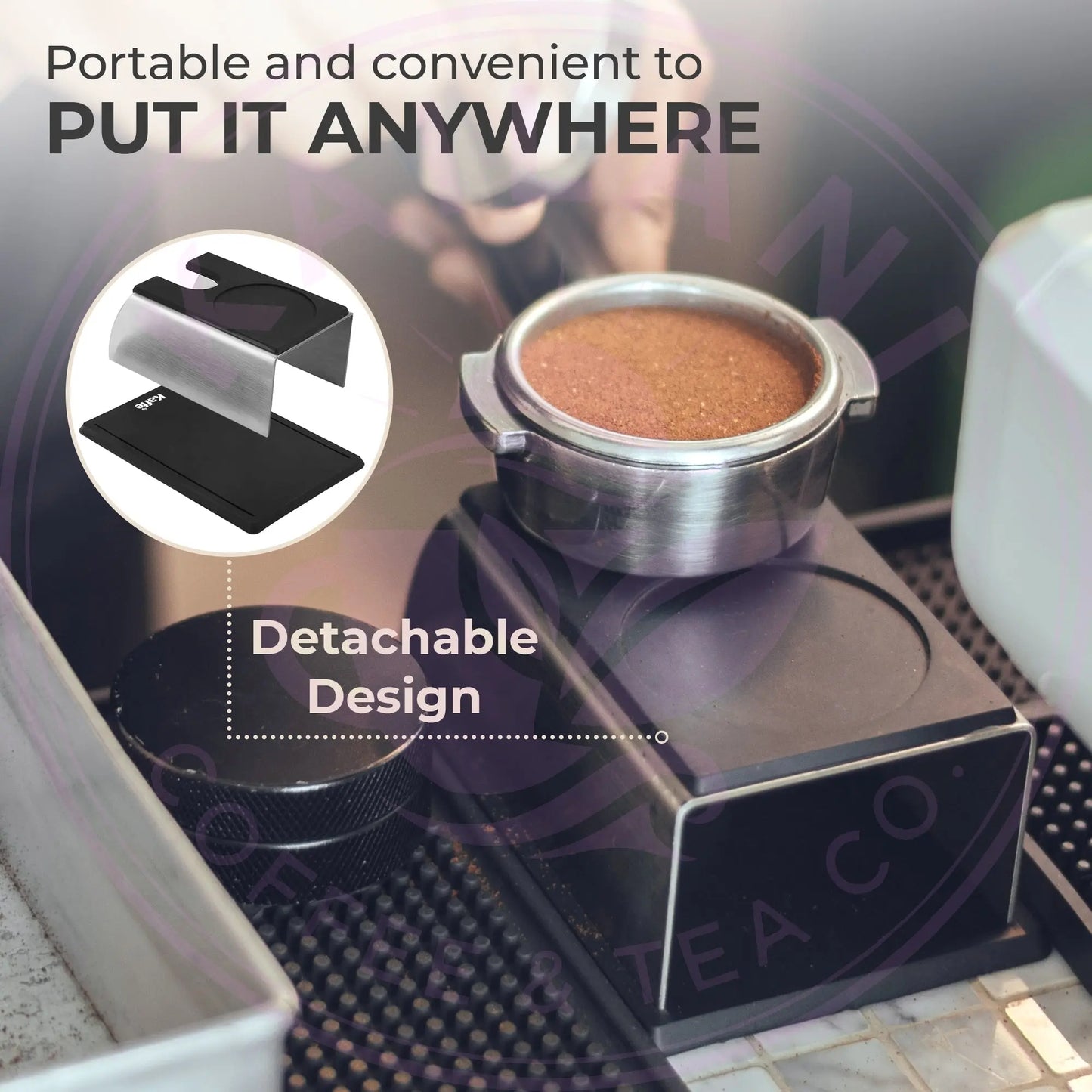 Espresso Tamping Mat - Portafilter Holder Kaffe KFTH01