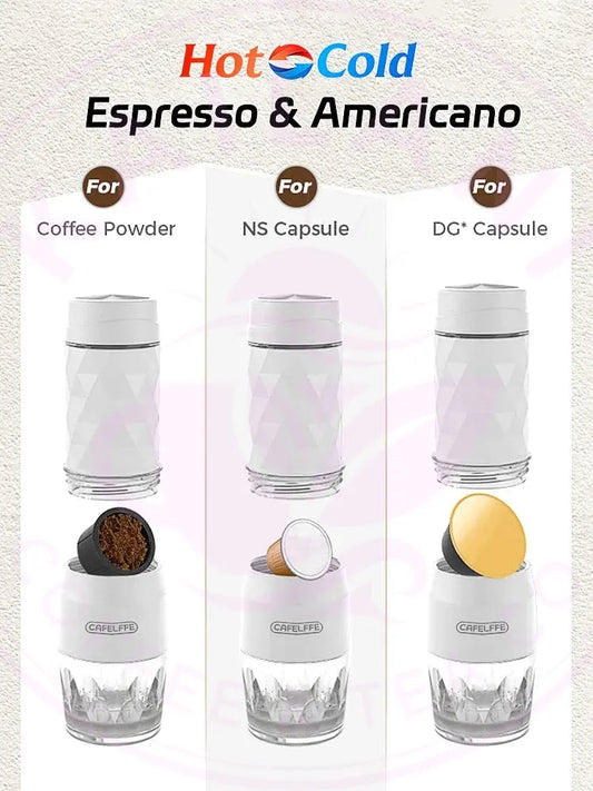 Portable Coffee Machine - 3in1 Manual Espresso Maker WTN Essentials