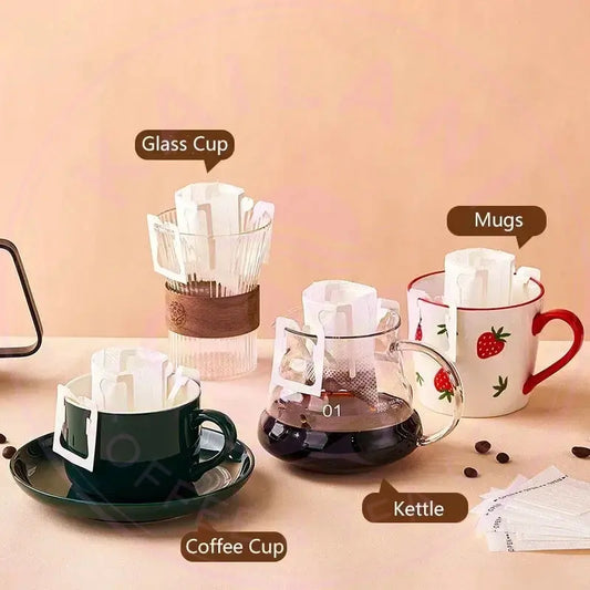 Disposable Pour Over Coffee Filter Bag - Drip Coffee Brewer - Kailani Coffee & Tea Co.