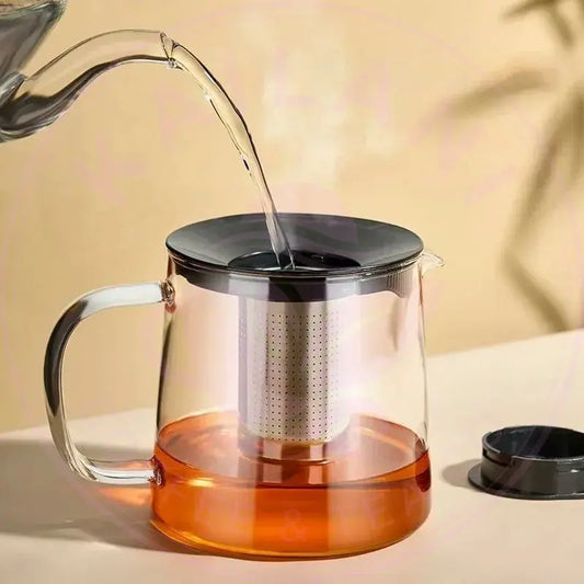 High Borosilicate Glass Flower Teapot Set - DecorBites™ - Kailani Coffee & Tea Co.