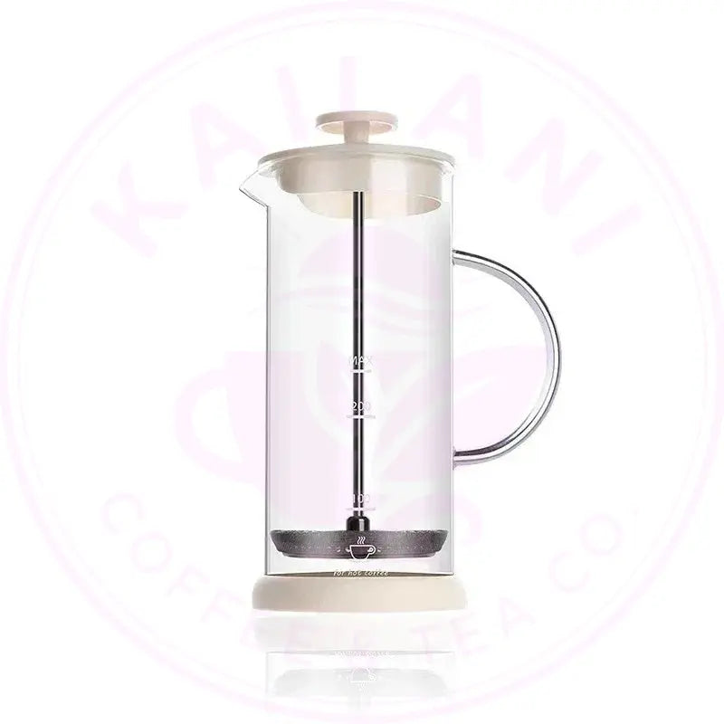 Glass Espresso Coffee Maker with Electric Milk Frother - DecorBites™ - Kailani Coffee & Tea Co.