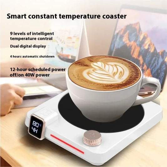 Smart Coffee Cup Warmer - Heating Coaster with Auto Timer - Kailani Coffee & Tea Co.