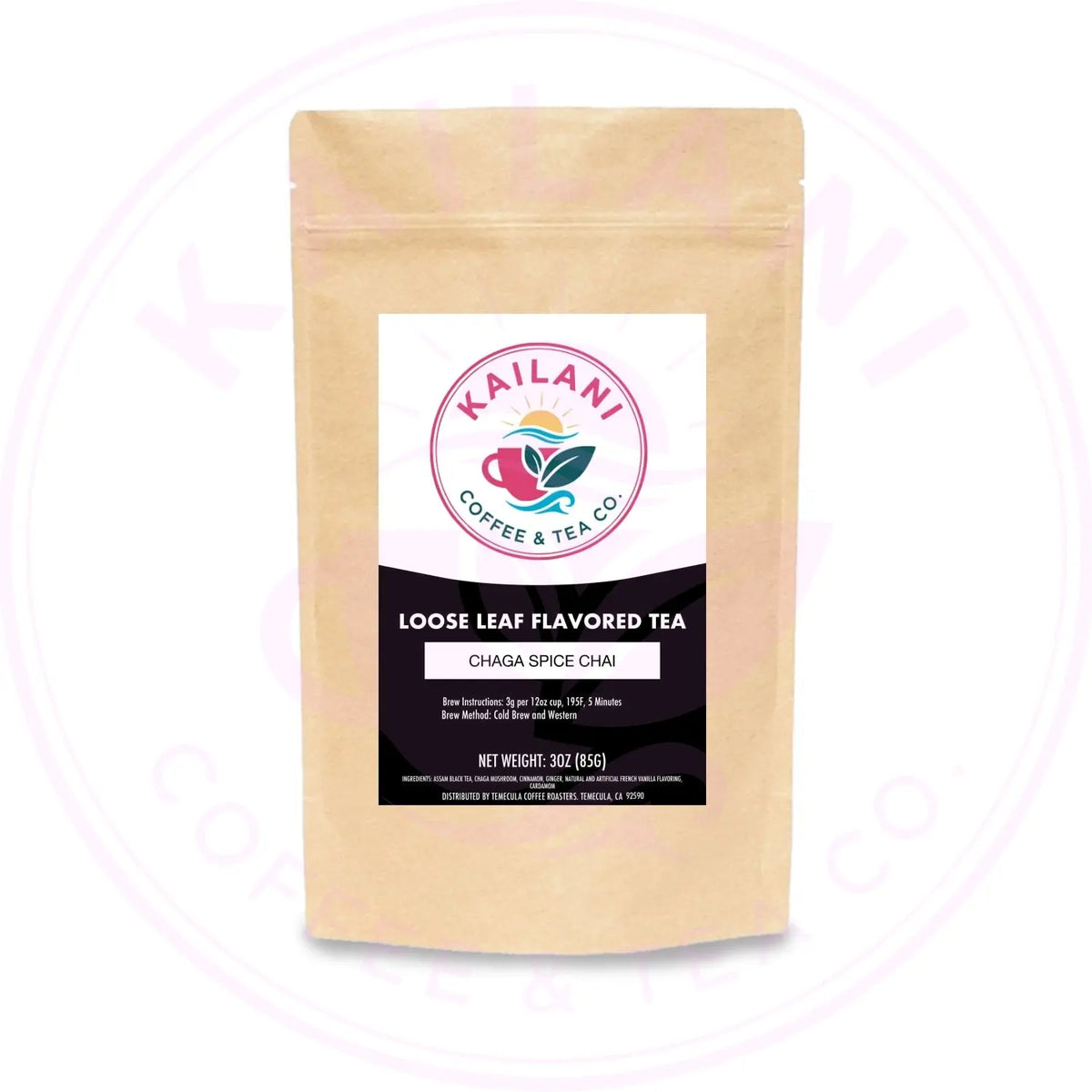 Chaga Spice Chai - Loose Leaf Black Tea with Vanilla
