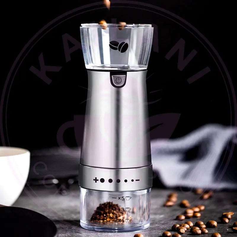 Electric Coffee Grinder Stainless Steel Adjustable Hand Grinder Coffee Machine Coffee Bean Burr Grinders Mill Kitchen Tool