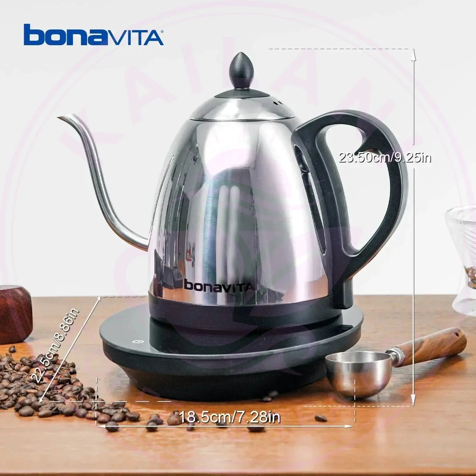 Bonavita Cosmopolitan 1.0L Gooseneck Electric Kettle - Kailani Coffee & Tea Co.