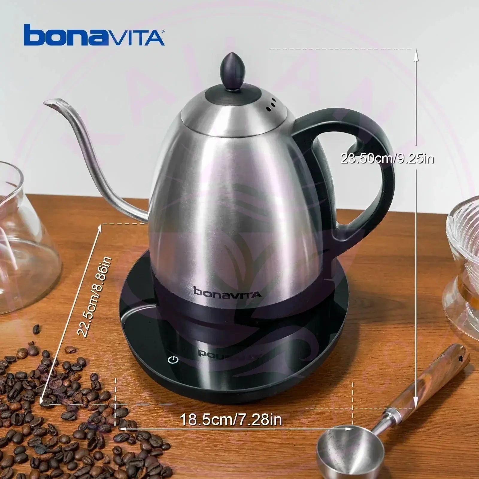 Bonavita Cosmopolitan 1.0L Gooseneck Electric Kettle - Kailani Coffee & Tea Co.