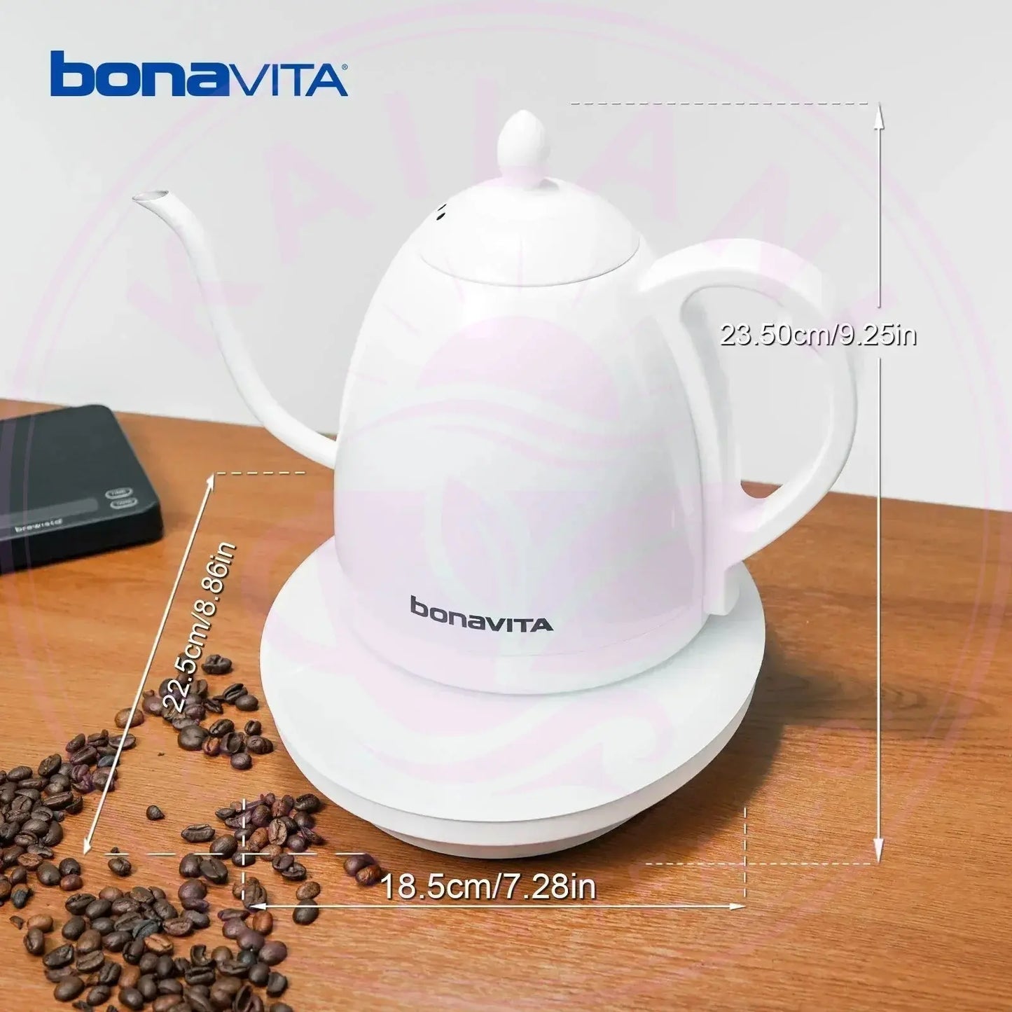 Bonavita Cosmopolitan 1.0L Gooseneck Electric Kettle - Kailani Coffee & Tea Co.