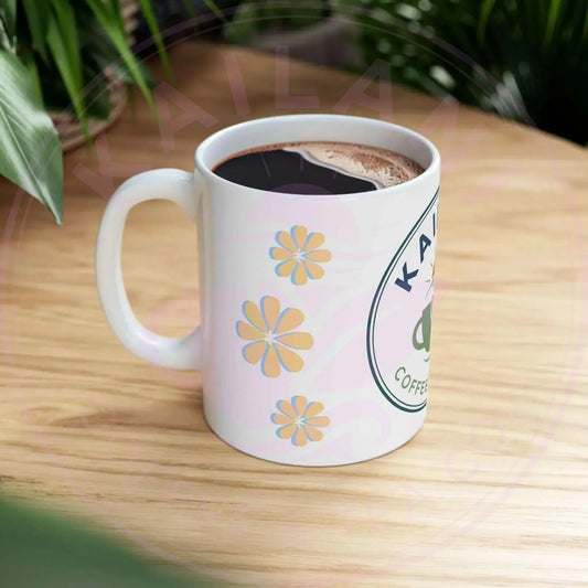 Floral Ceramic Mug - Kailani Coffee & Tea Co. - Kailani Coffee & Tea Co.