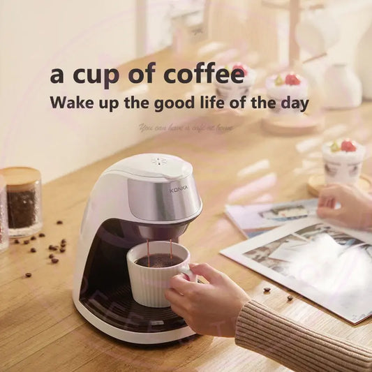 New Coffee Machine Fully Automatic Home Office Mini American Small Portable Coffee Maker FLIPSTYLEZLLC