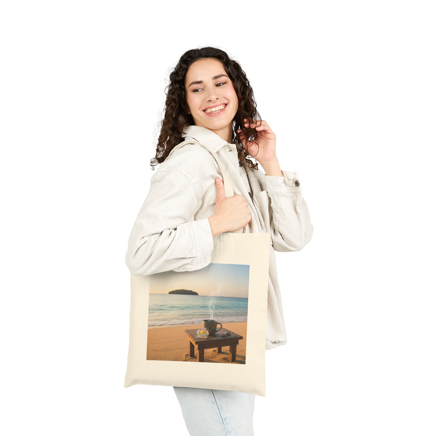 Kailani Adventure Canvas Tote Bag - Coffee Lover's Travel Companion