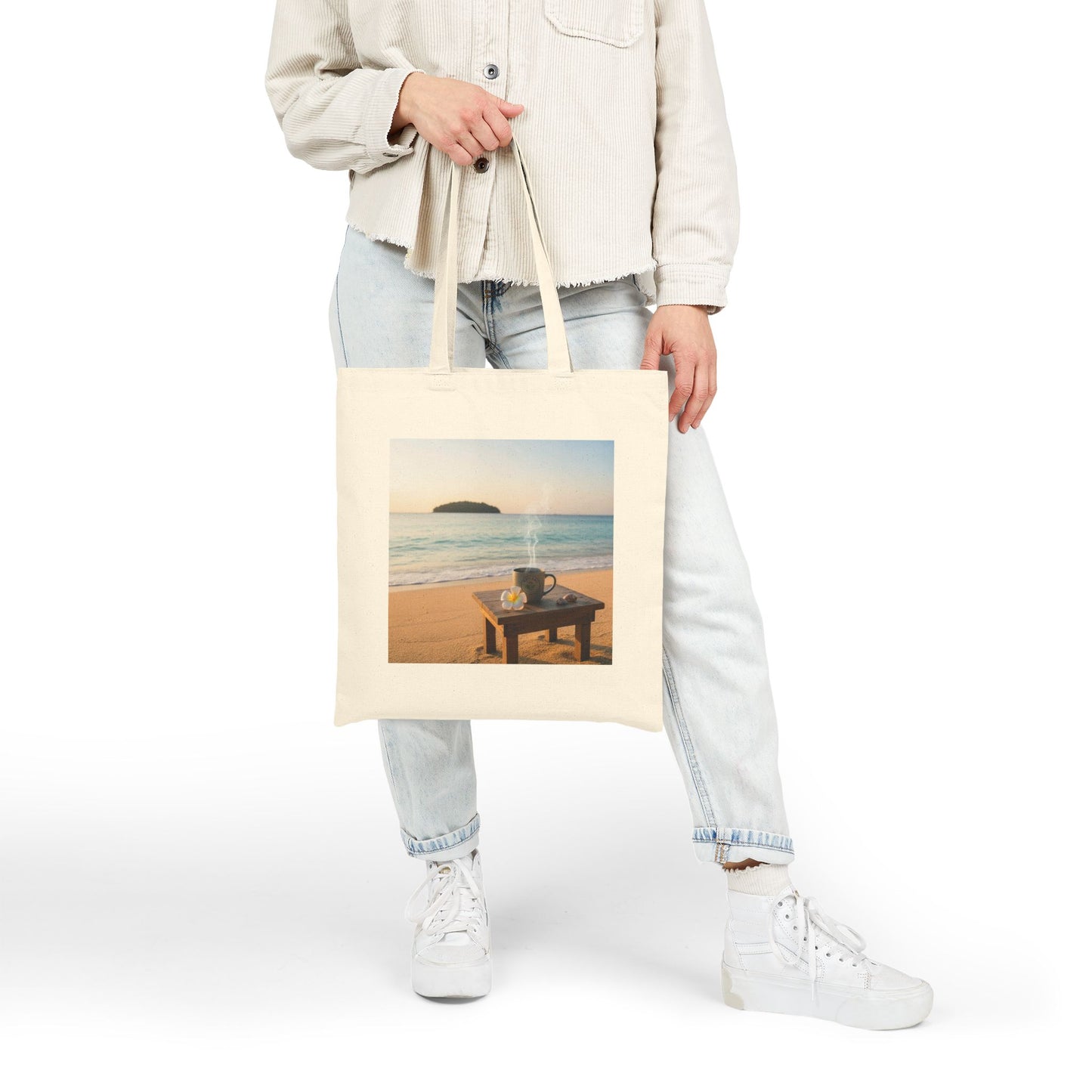 Kailani Adventure Canvas Tote Bag - Coffee Lover's Travel Companion