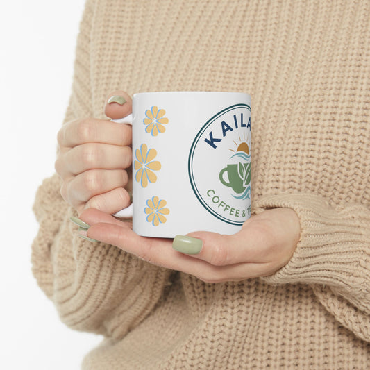 Floral Ceramic Coffee Mug - Kailani Coffee & Tea Co.