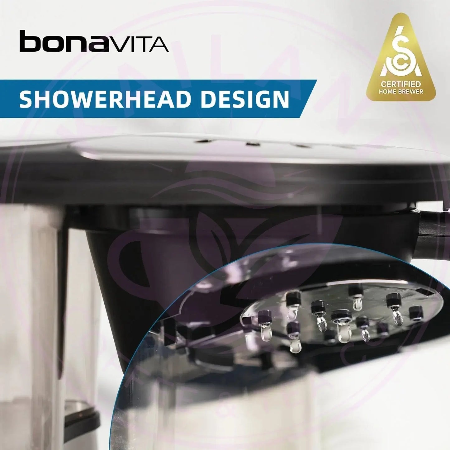 Connoisseur 8-Cup Drip Coffee Brewer One-Touch with Thermal Carafe and Hanging Basket - SCA Certified Home Brewer Bonavita