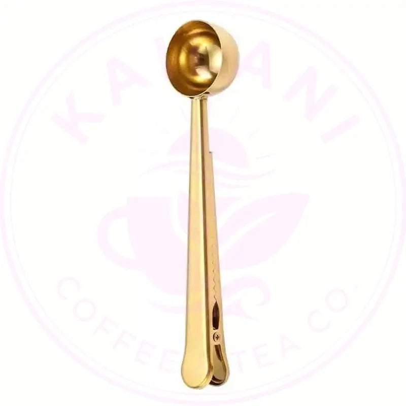 2-in-1 Stainless Steel Coffee Spoon and Sealing Clip