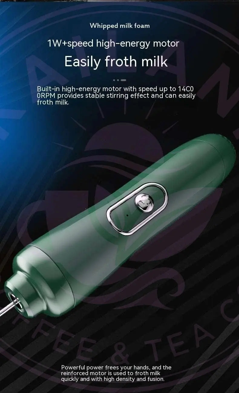 Milk Frother Egg Beater Coffee Frother Household Electric Milk Stirring Battery Handheld Blender Royalessencelux