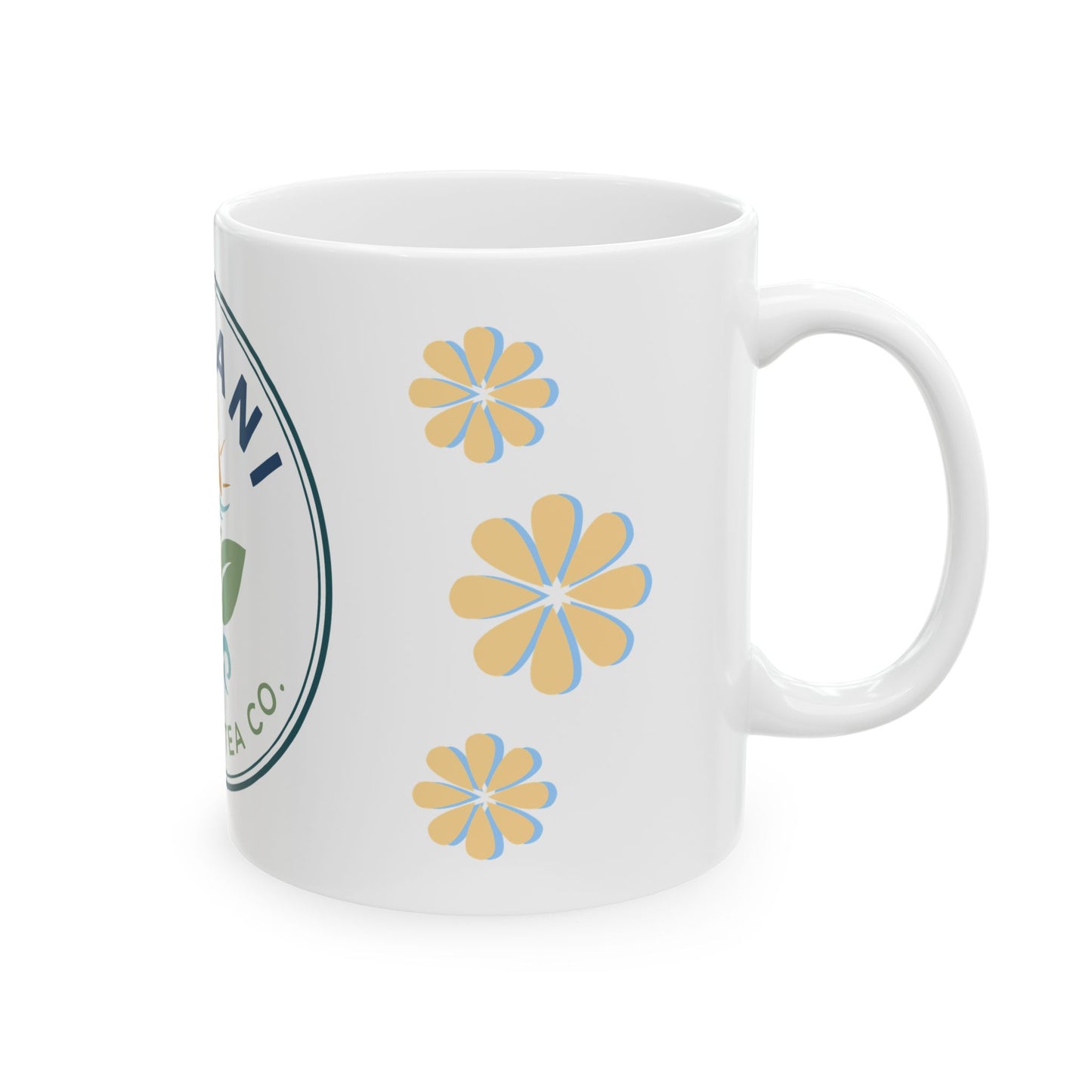 Floral Ceramic Coffee Mug - Kailani Coffee & Tea Co.