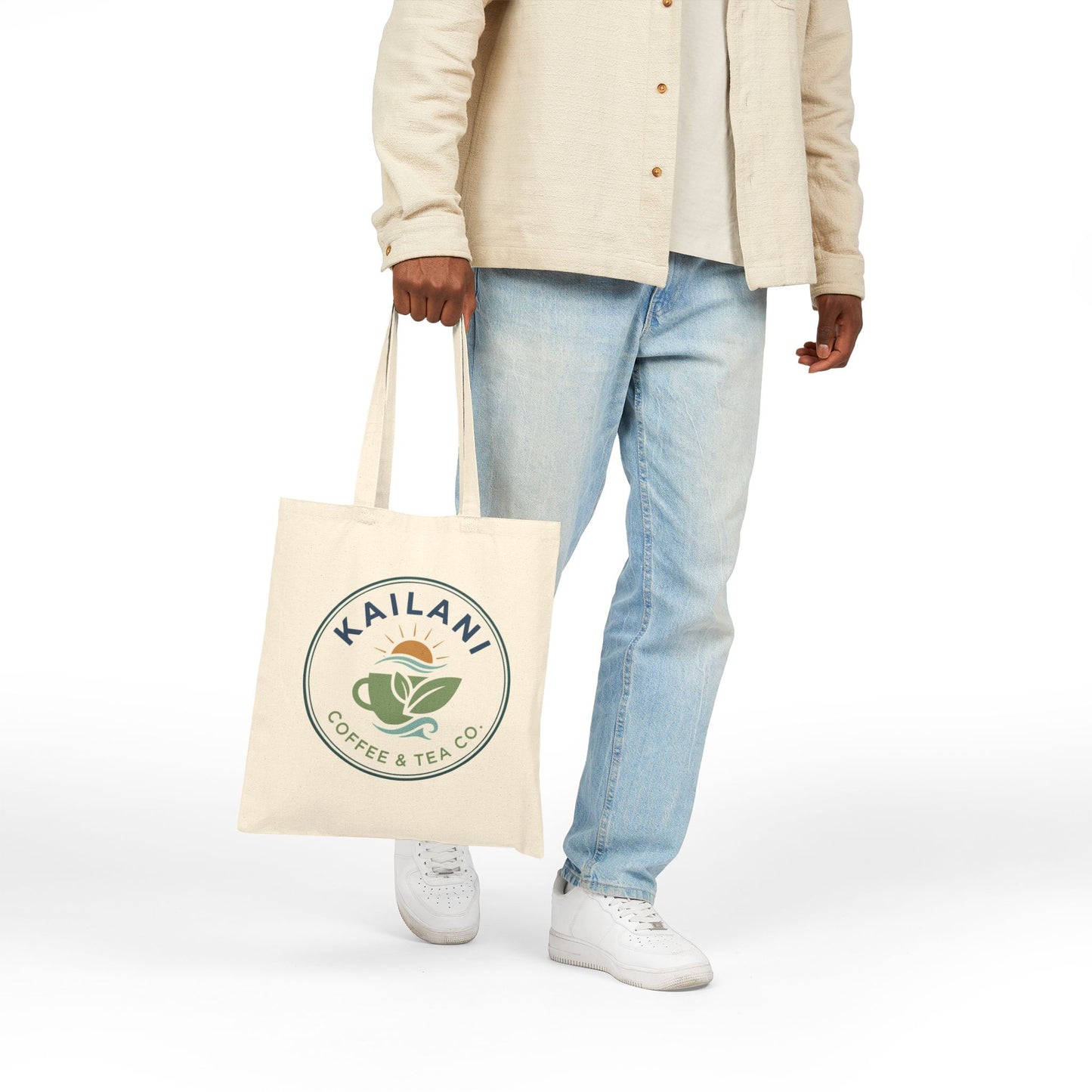 Kailani Adventure Canvas Tote Bag - Coffee Lover's Travel Companion