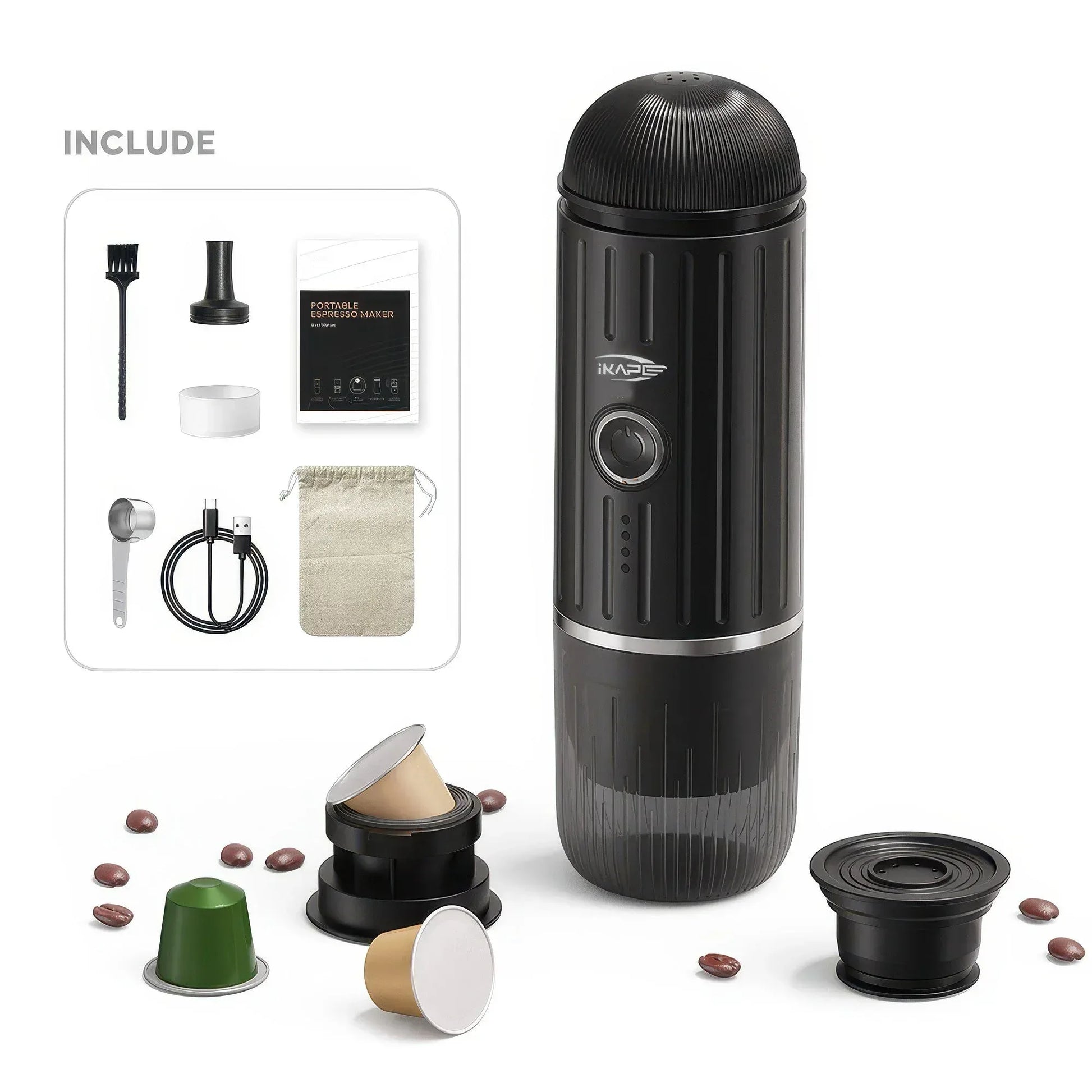 Portable Electric Espresso Maker - Brew Coffee Anywhere! - Kailani Coffee & Tea Co.