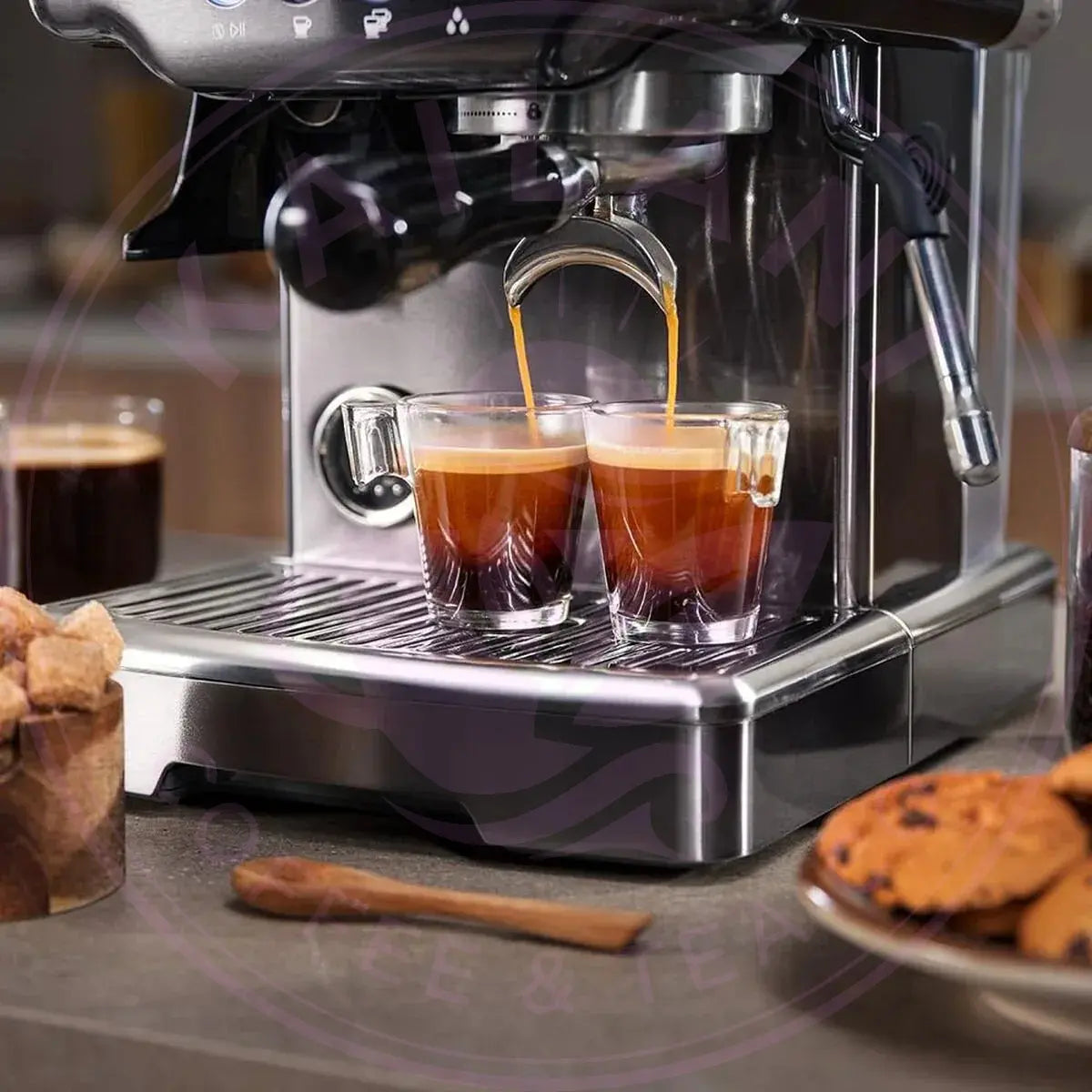 Cecotec Espresso Machine Power Espresso 20 Barista 20bar 2200W grinder steamer Cecotec
