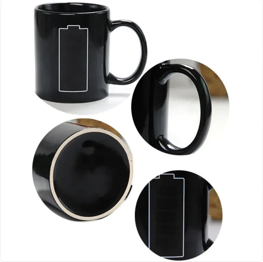 Color Changing Coffee Mug with Battery Level Display - Kailani Coffee & Tea Co.