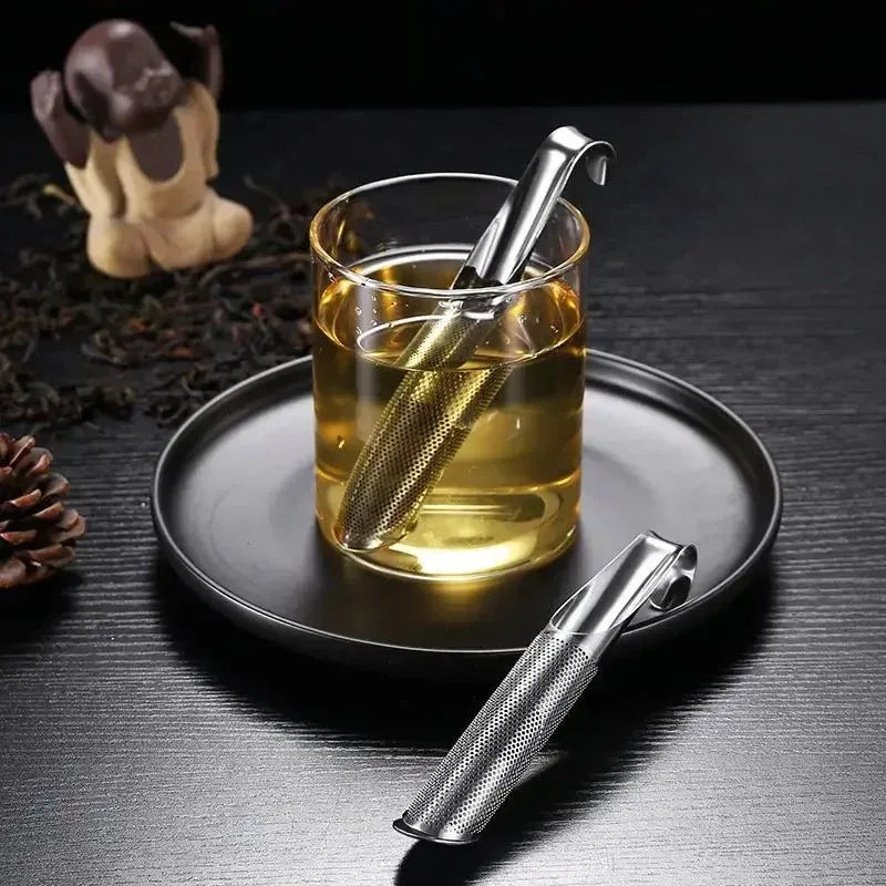 Stainless Steel Tea Infuser | Pipe Design Strainer - Kailani Coffee & Tea Co.