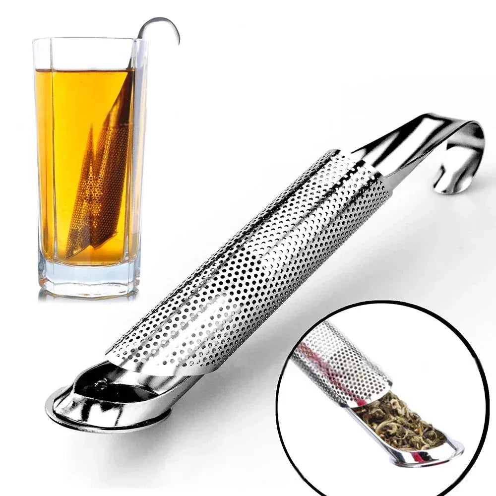 Stainless Steel Tea Infuser | Pipe Design Strainer - Kailani Coffee & Tea Co.