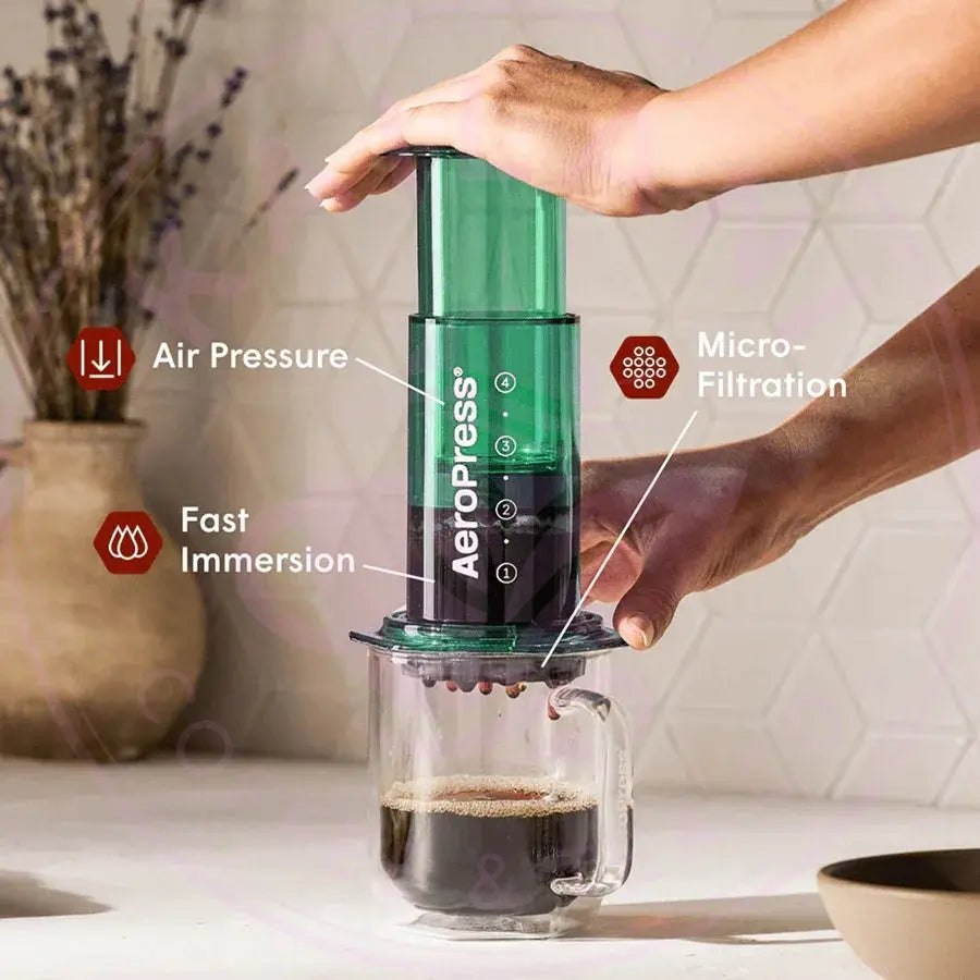 AeroPress Coffee Maker - Clear  & Colors AeroPress