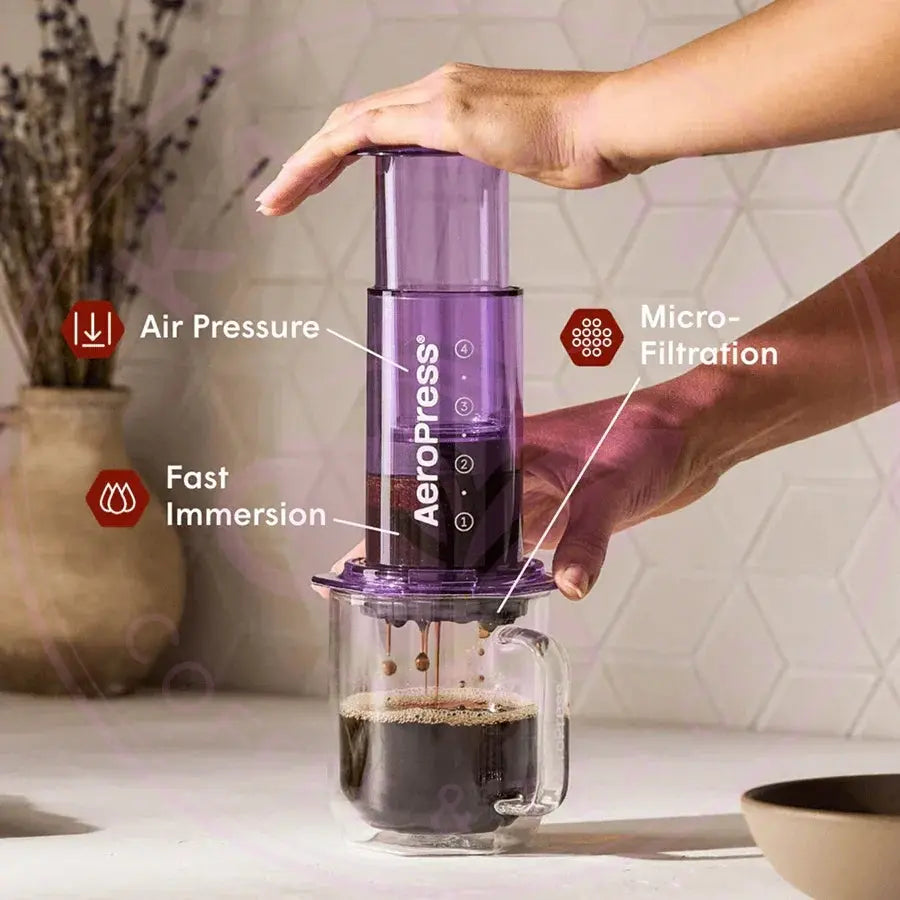 AeroPress Coffee Maker - Clear  & Colors AeroPress