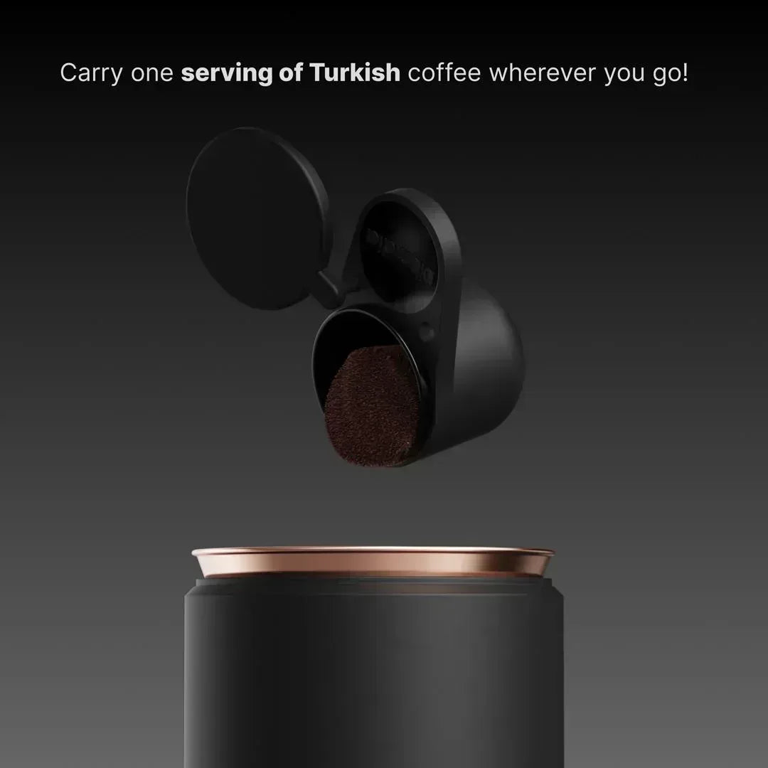 Arcadia Go Portable Turkish Coffee Maker - Black - Kailani Coffee & Tea Co.