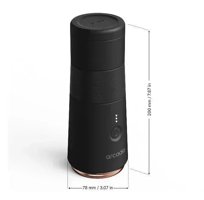 Arcadia Go Portable Turkish Coffee Maker - Black - Kailani Coffee & Tea Co.