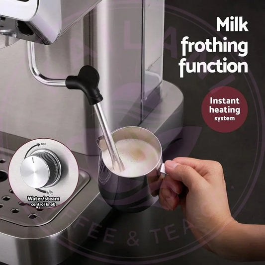 Devanti 20 Bar Coffee Machine Espresso Cafe Maker DropshipZone