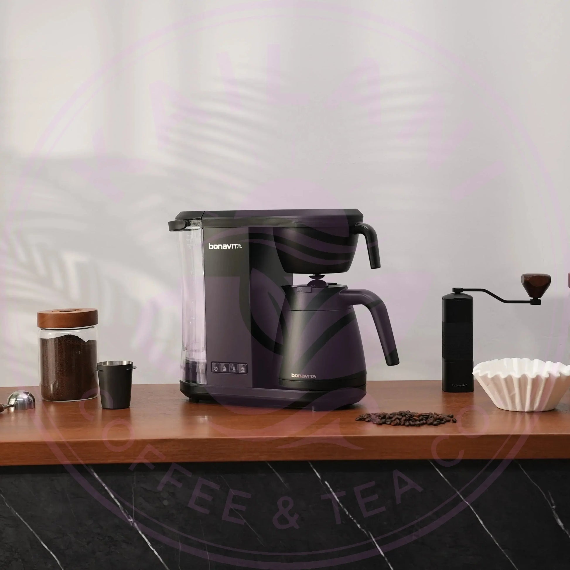 Enthusiast 8-Cup Drip Coffee Brewer with 1.3L Thermal or Glass Carafe Bonavita