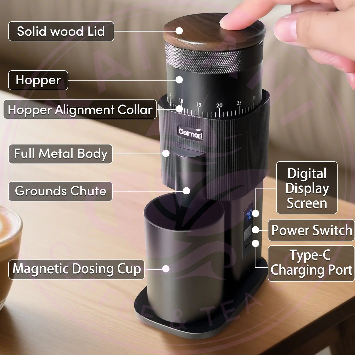 Portable Coffee Grinder - Geimori T38 Pro Grade