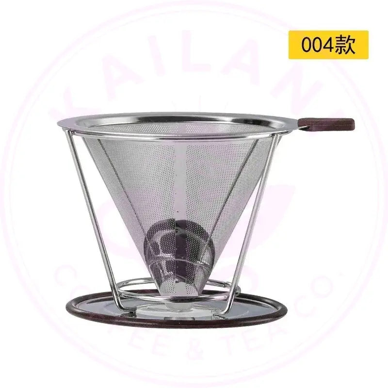 Reusable Coffee Filter Dripper - Double Layer Stainless Steel - Kailani Coffee & Tea Co.