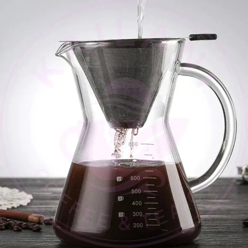 Reusable Coffee Filter Dripper - Double Layer Stainless Steel - Kailani Coffee & Tea Co.