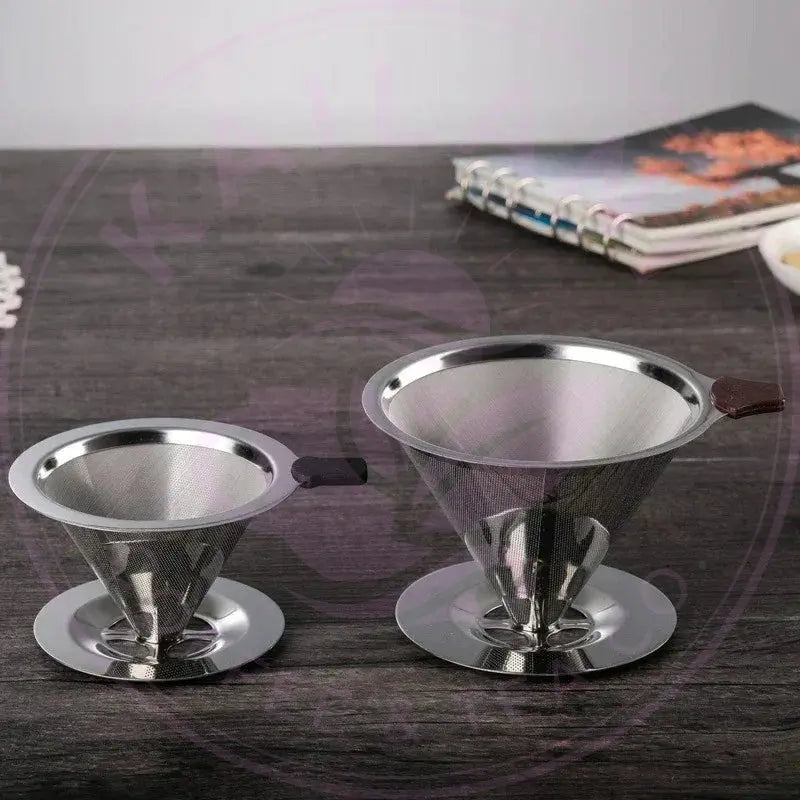 Reusable Coffee Filter Dripper - Double Layer Stainless Steel - Kailani Coffee & Tea Co.