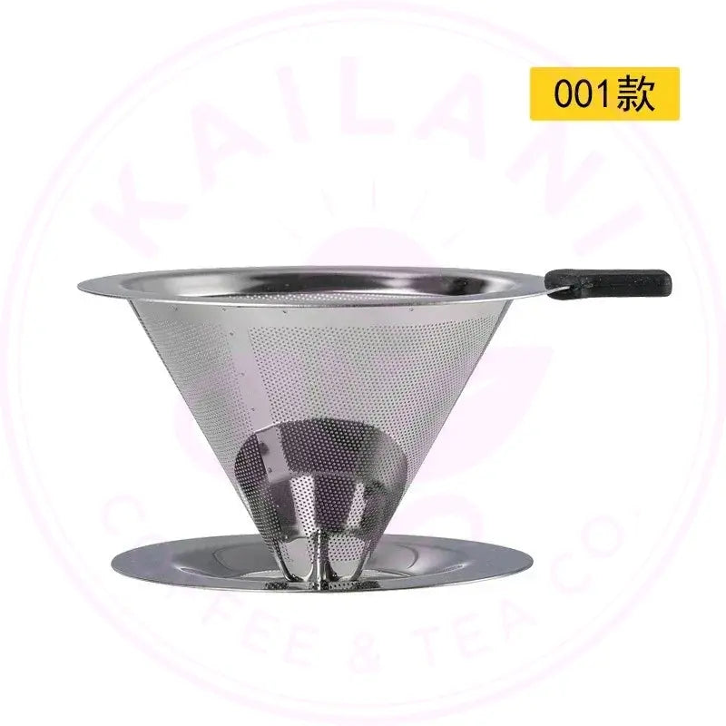 Reusable Coffee Filter Dripper - Double Layer Stainless Steel - Kailani Coffee & Tea Co.