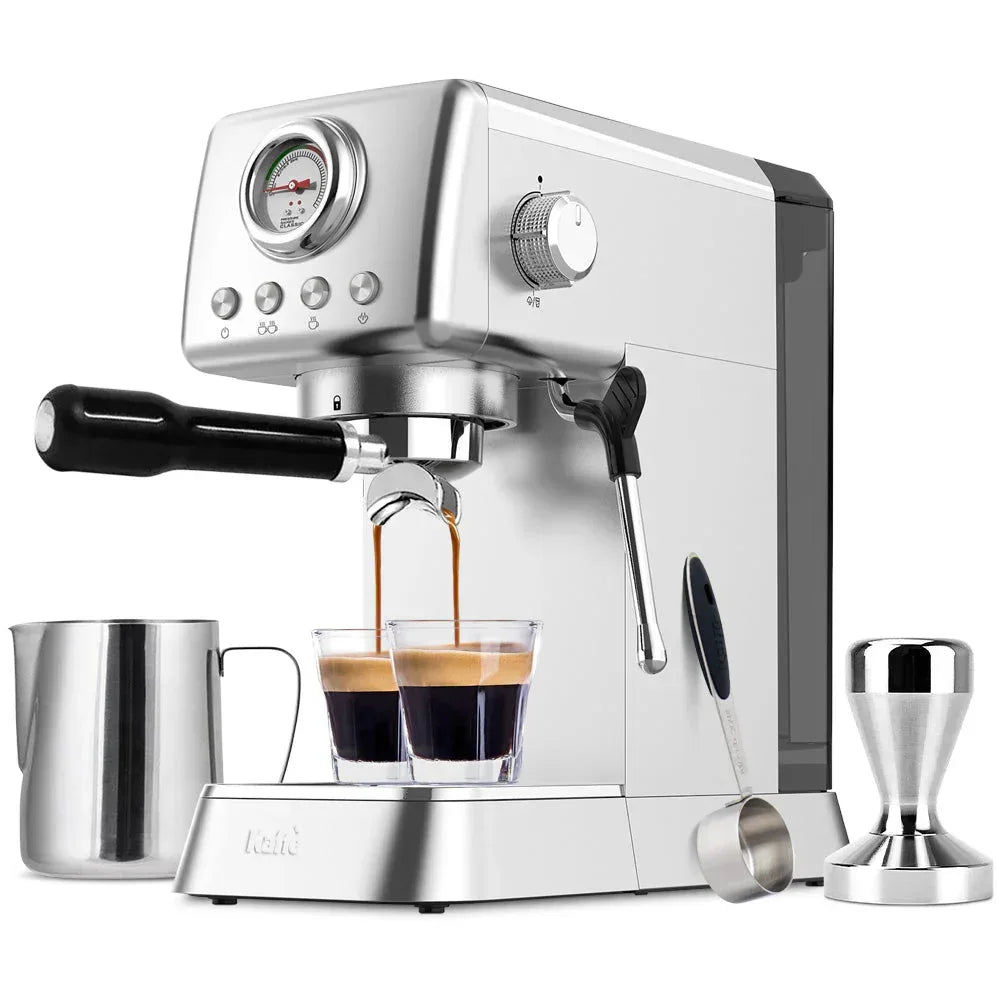 Espresso Coffee Machine with Milk Frother KF1000X - Kailani Coffee & Tea Co.