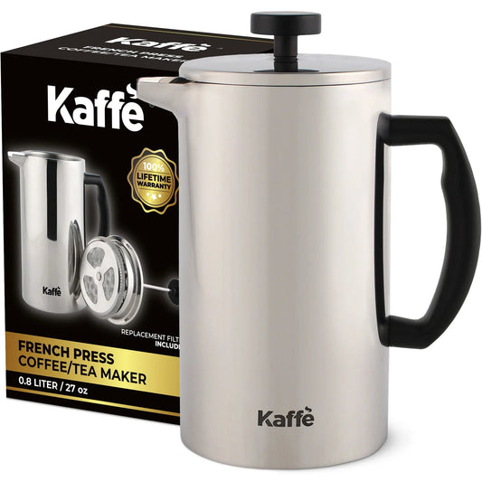 Stainless Steel French Press | Bold Coffee Maker - Kailani Coffee & Tea Co.