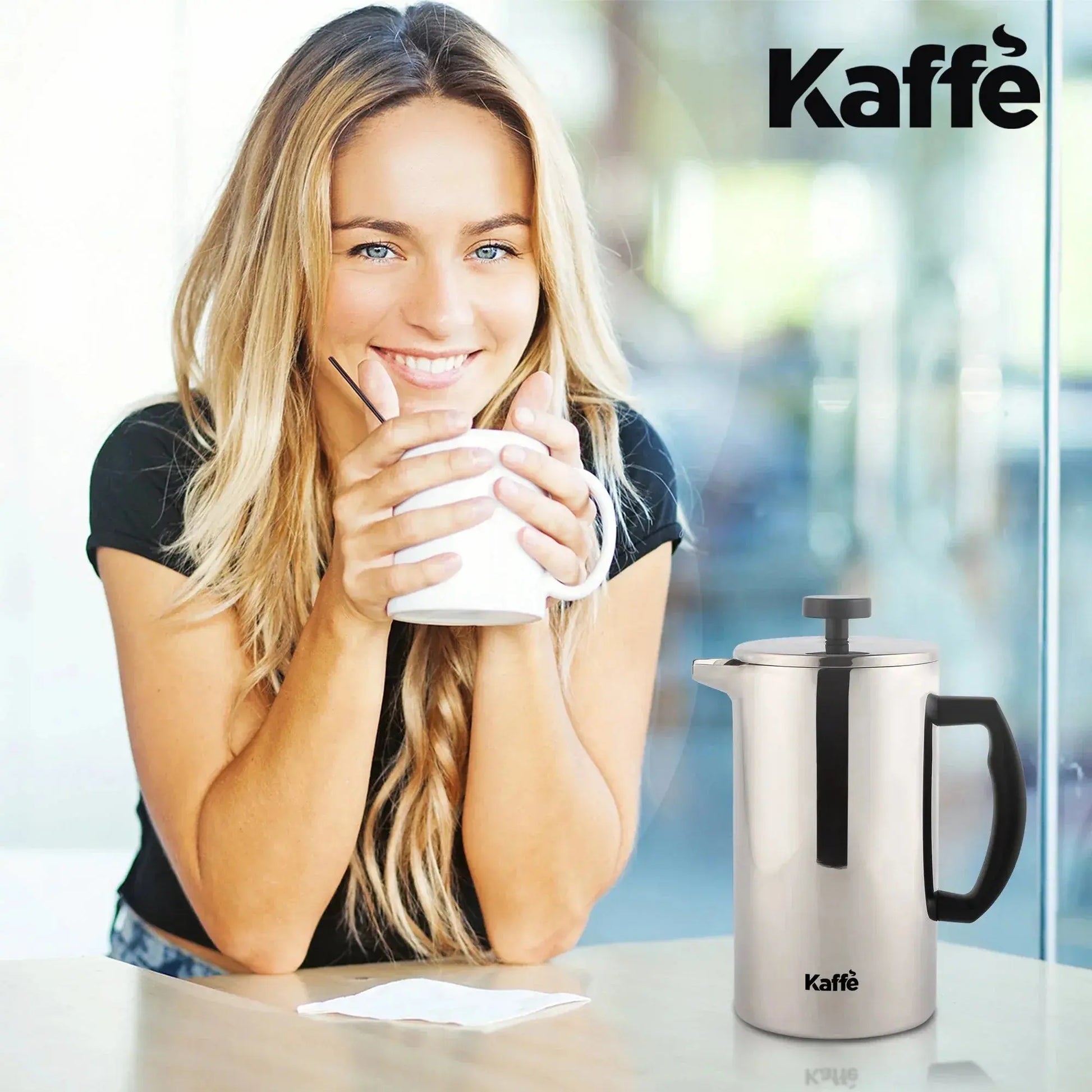 Stainless Steel French Press | Bold Coffee Maker - Kailani Coffee & Tea Co.