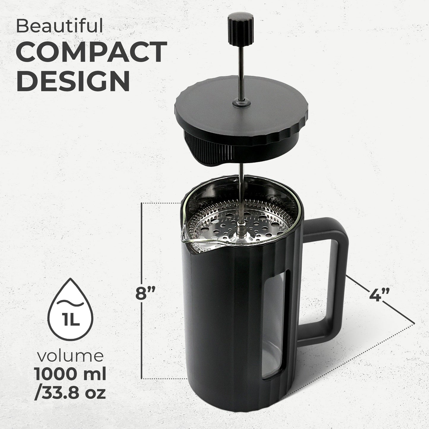 KF1111 Glass French Press 800ml