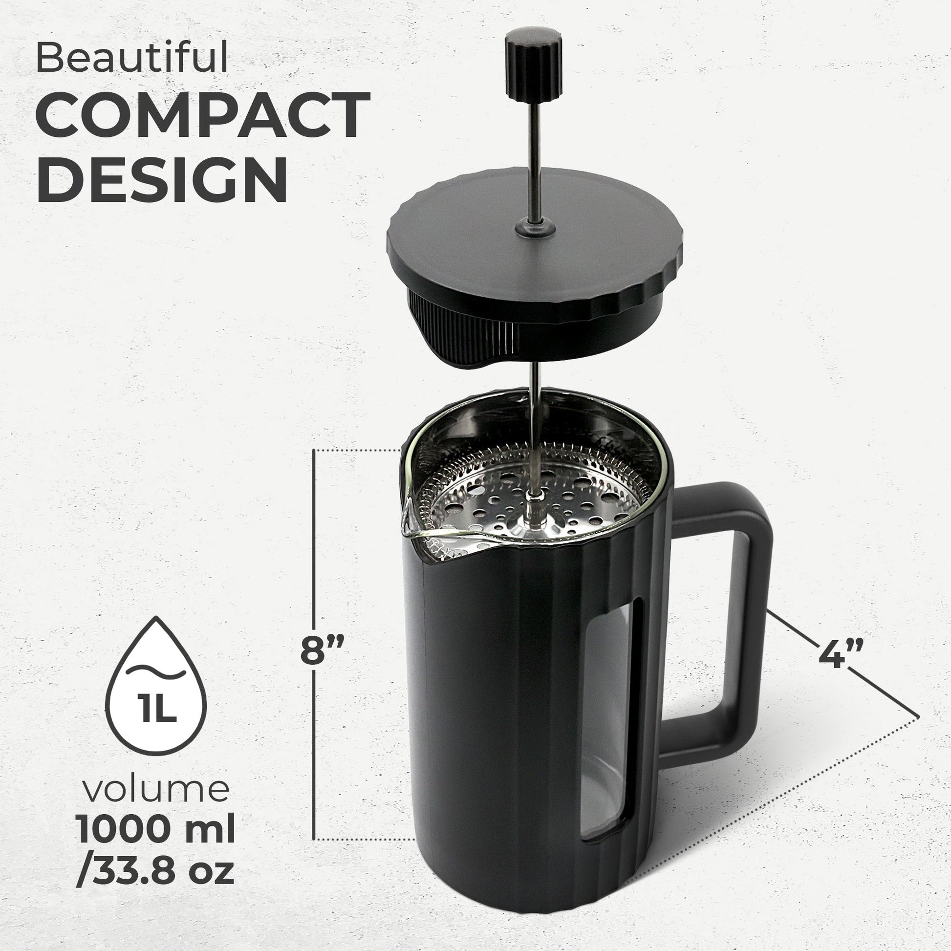 KF1111 Glass French Press 800ml