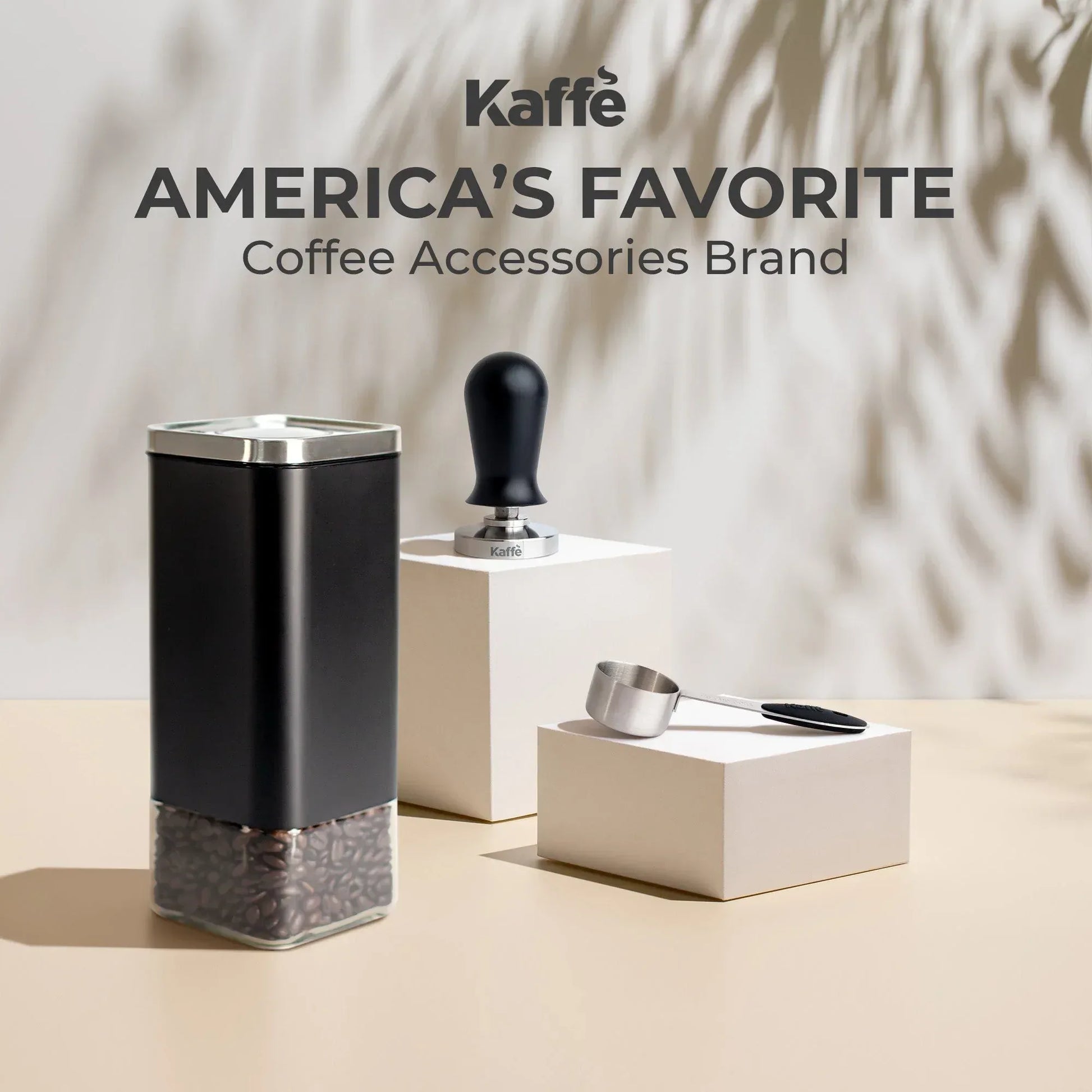 Glass Storage Container | 16oz Square Coffee Jar - Kailani Coffee & Tea Co.