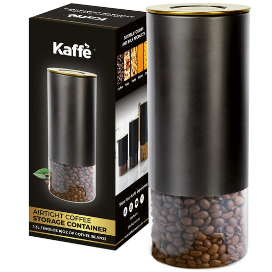Glass Storage Container | 16oz Round Coffee Keeper - Kailani Coffee & Tea Co.