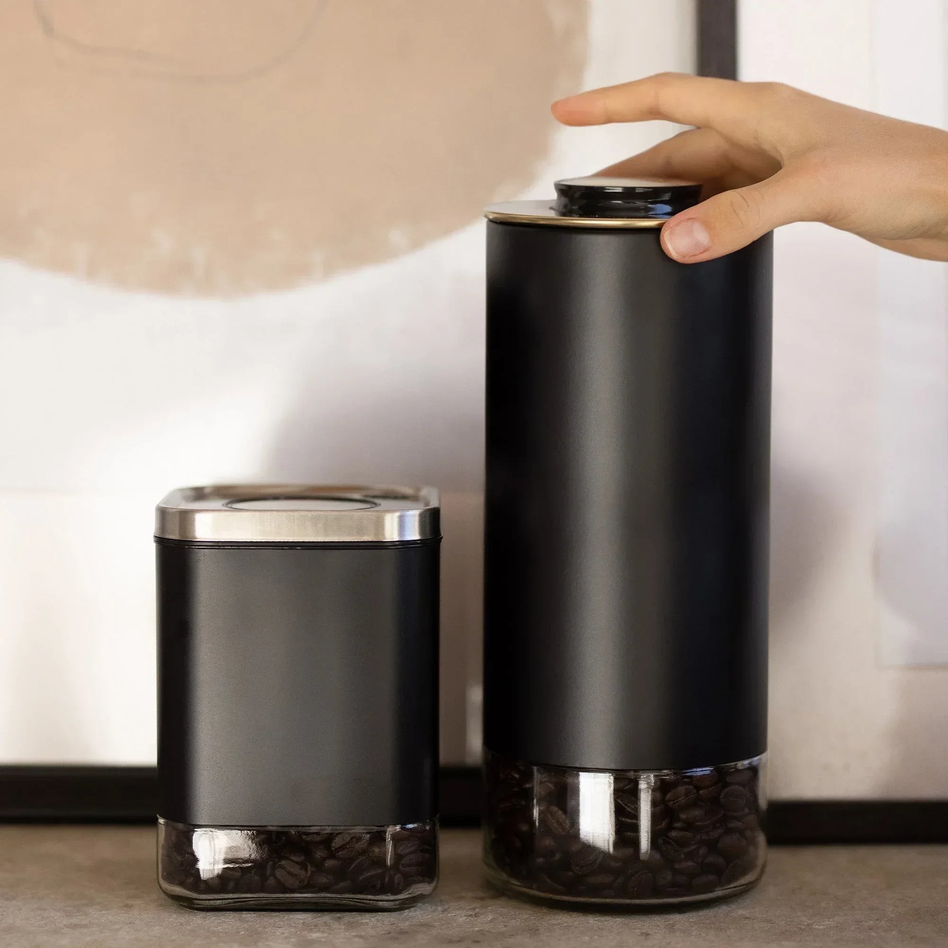 Glass Storage Container | 16oz Round Coffee Keeper - Kailani Coffee & Tea Co.